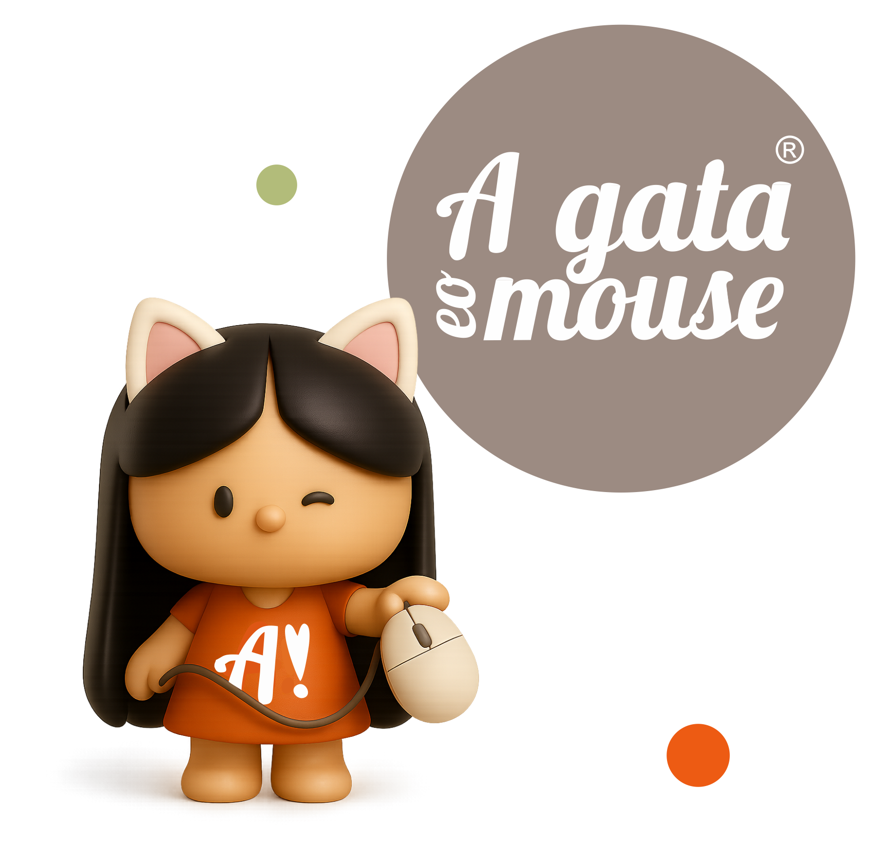 A Gata e o Mouse Design
